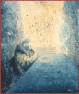 {Esperando (I). Óleo/táboa, 46x38 cm., 1979}